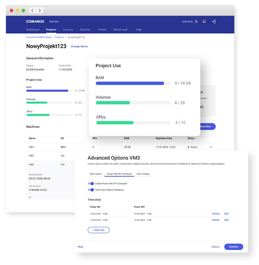 Comarch POWER Cloud Features