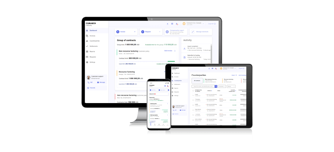 Comarch Cloud Factoring