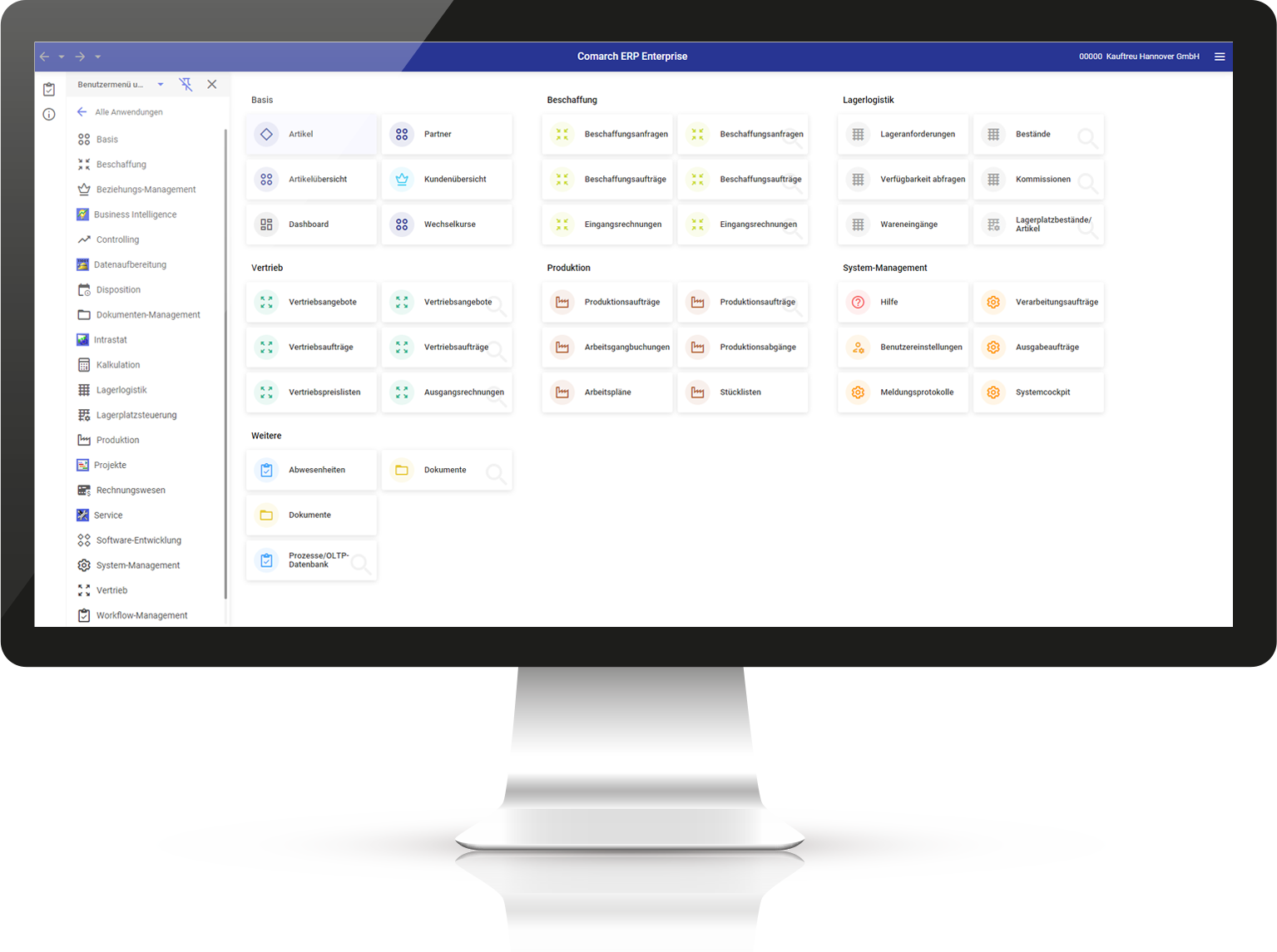 Dashboard Vertrieb Comarch Business Intelligence