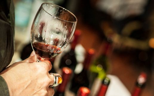 Weinverlosung am Oxid-Stand auf der Internet World