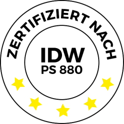 Zertifizierung nach IDW PS 880-Standard