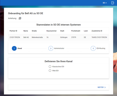 EDI Self-Onboarding