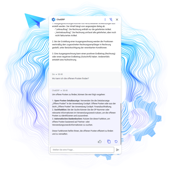 Wie kann ich einen offenen Posten finden?